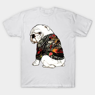 Bull dog Yakuza Tattoo T-Shirt